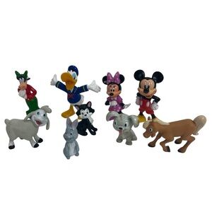 Disney Mickey Mouse Clubhouse Set of 9 Toy Figures Mickey Minnie and Friends